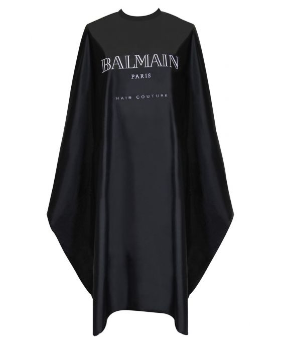 Черный тканевый пеньюар -Luxurious Cutting Cape balmainhair-ukraine balmainhair-ukraine